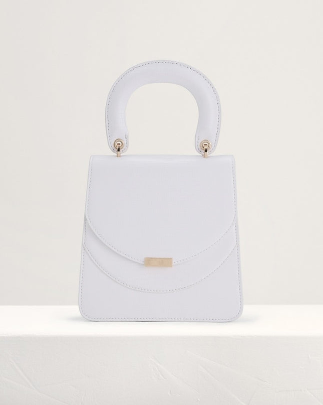 Mini Lizard-effect Top Handle Bag