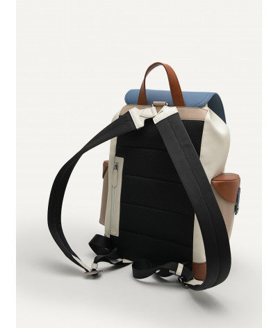 Multi Compartment Backpack with Synthetic Leather Lining