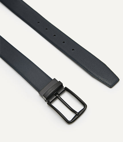 Leather Reversible Pin Belt