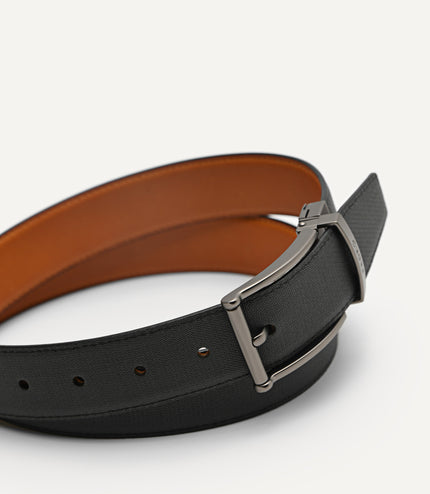 Leather Reversible Pin Belt