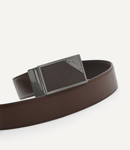 Leather Reversible Tang Belt