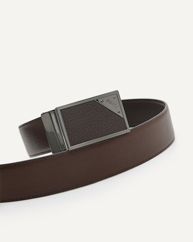 Leather Reversible Tang Belt