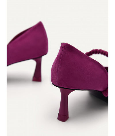 Leather Terrazo Heels