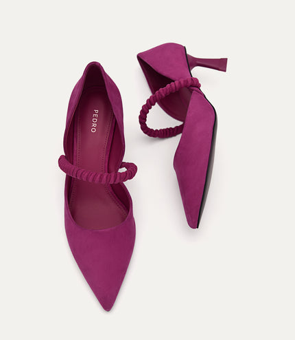 Leather Terrazo Heels