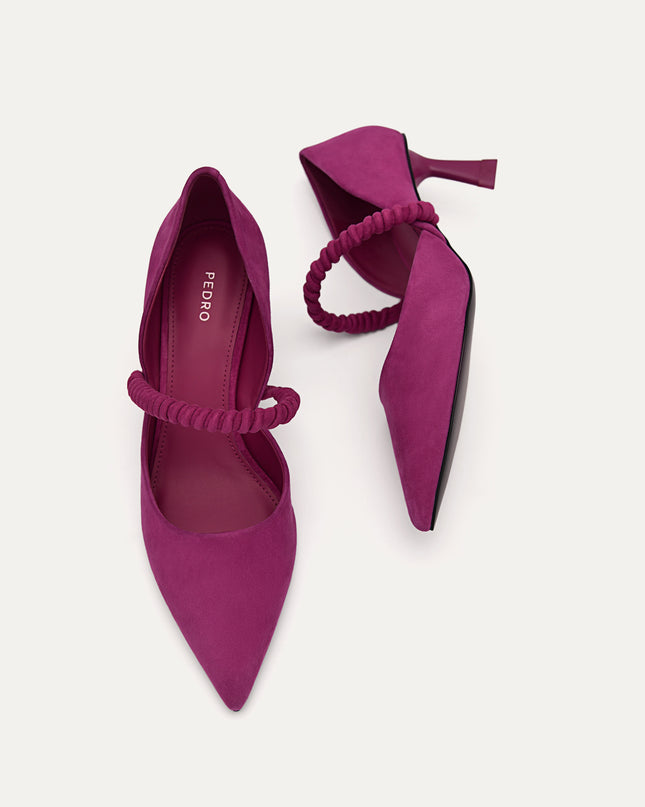 Leather Terrazo Heels
