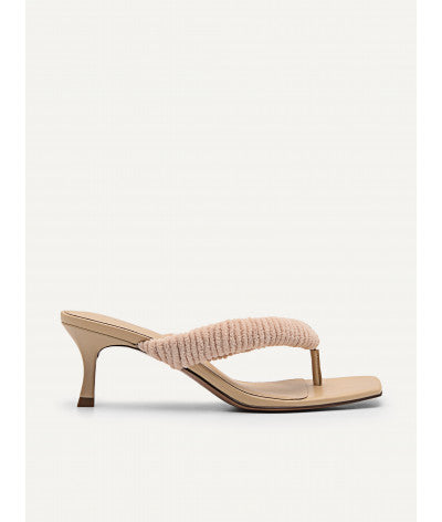 Veranda Heeled Thongs - Sand