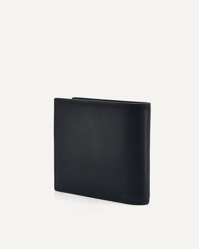 Leather Bi-Fold Wallet with Coin Pouch