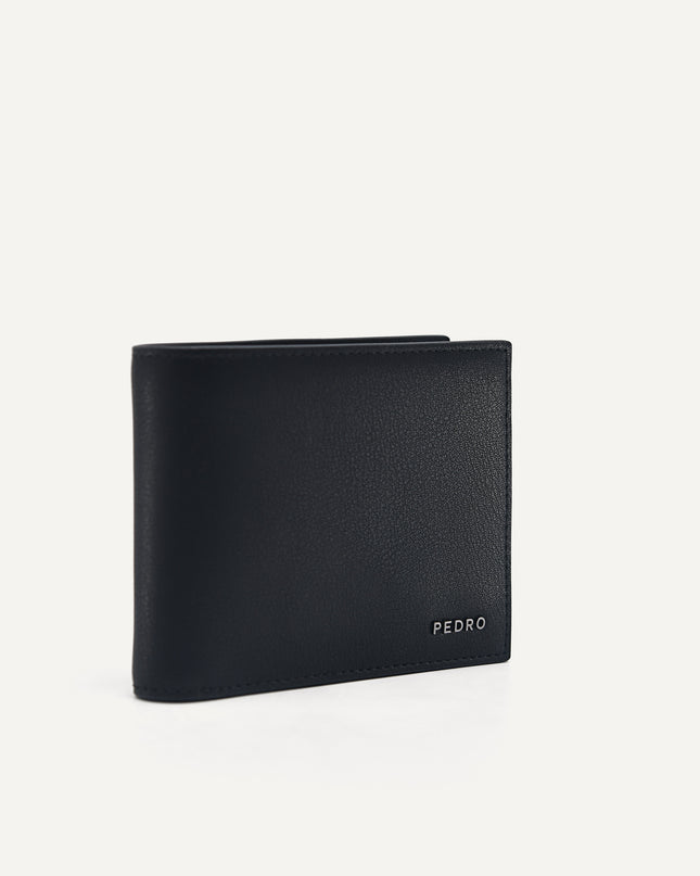Leather Bi-Fold Wallet with Coin Pouch