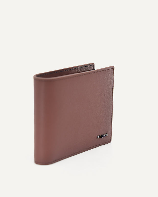 Leather Bi-Fold Wallet with Coin Pouch