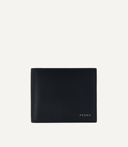 Leather Bi-Fold Wallet with Coin Pouch