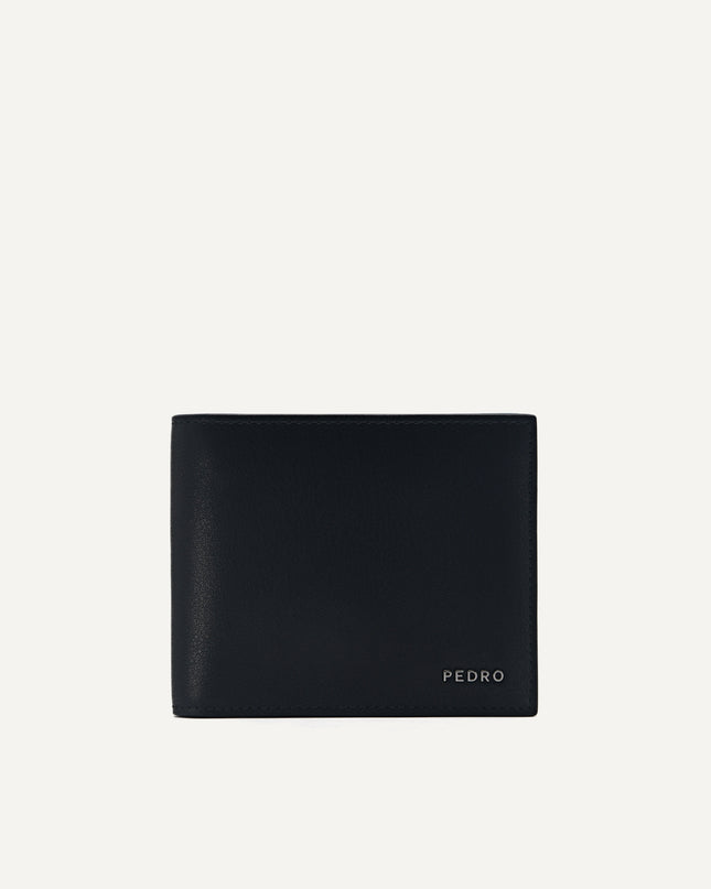 Leather Bi-Fold Wallet with Coin Pouch