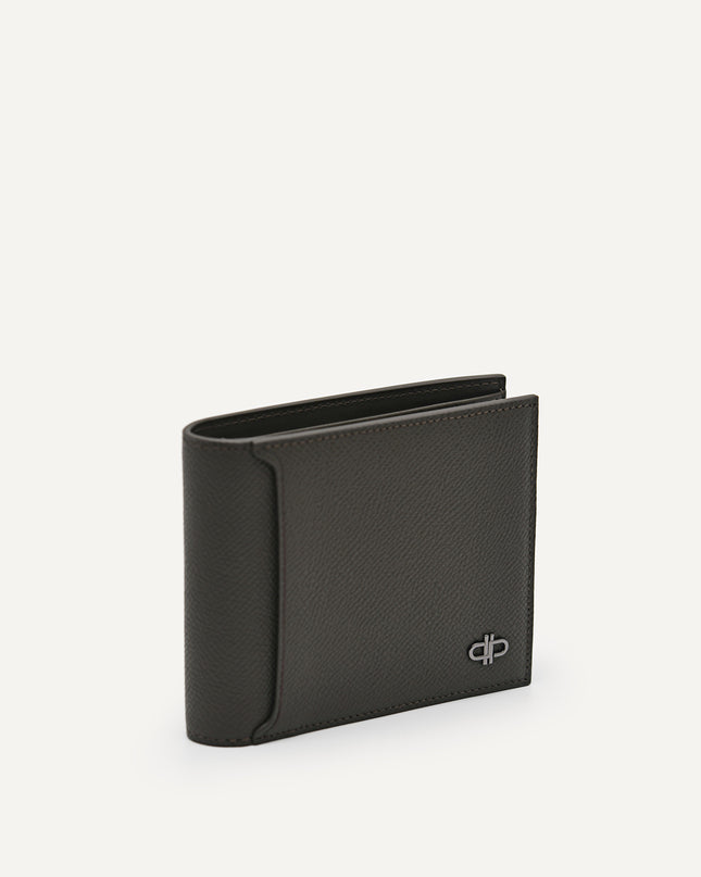 Embossed Leather Bi-Fold Wallet