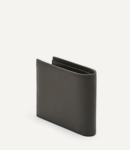 Embossed Leather Bi-Fold Wallet