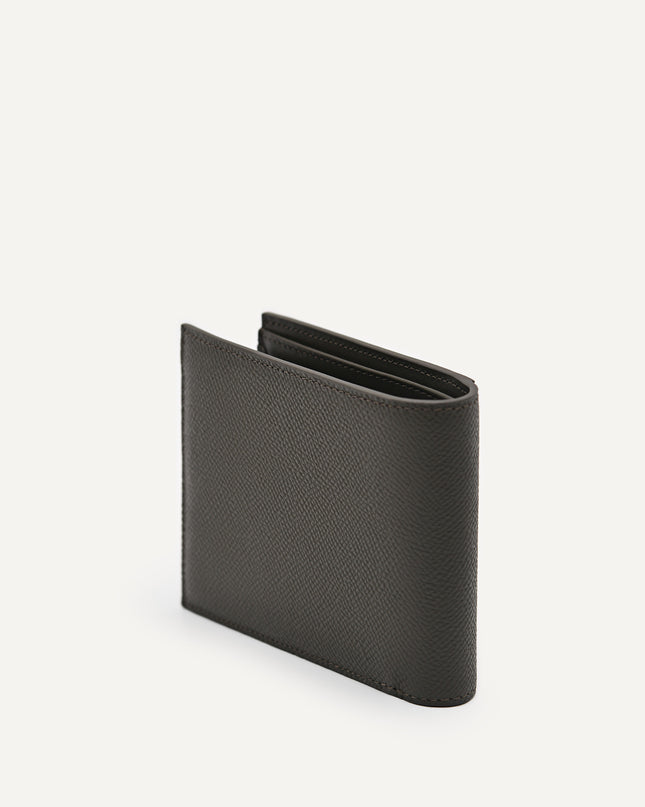 Embossed Leather Bi-Fold Wallet