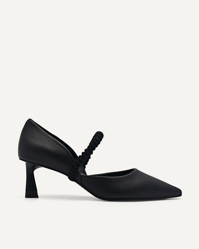 Leather Terrazo Heels