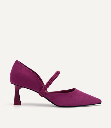Leather Terrazo Heels