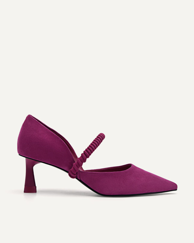 Leather Terrazo Heels