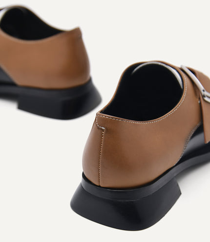 Leather Gropius Monkstraps