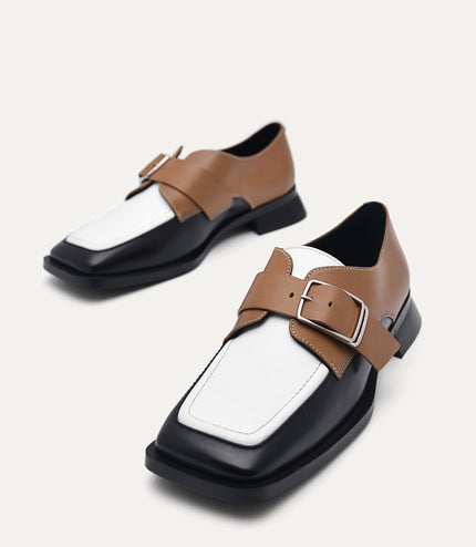 Leather Gropius Monkstraps