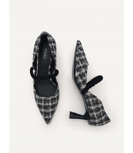 Leather Terrazo Heels