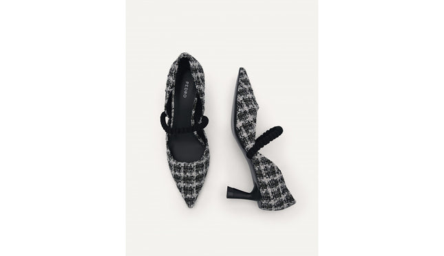 Leather Terrazo Heels