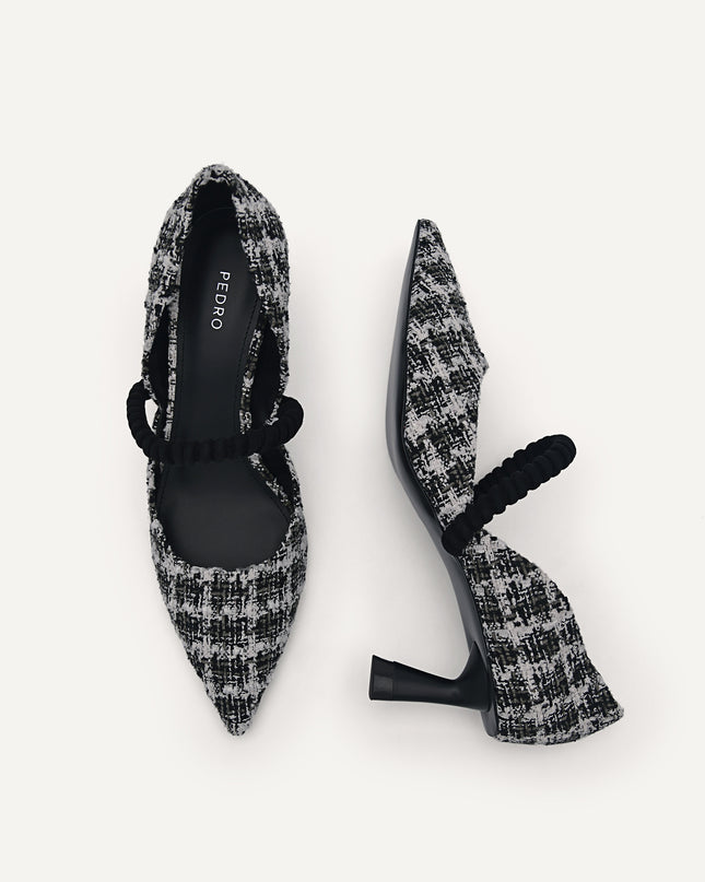 Leather Terrazo Heels