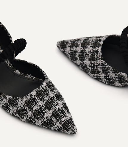 Leather Terrazo Heels