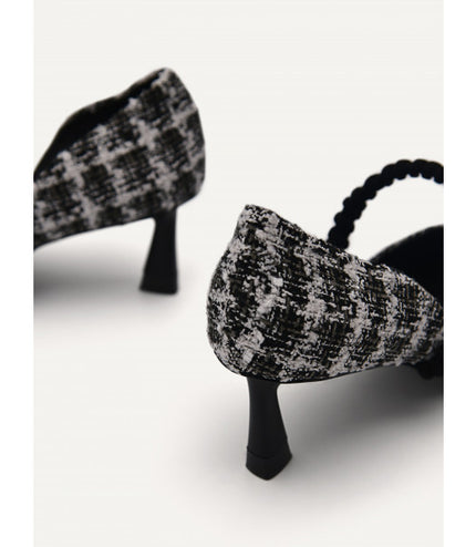 Leather Terrazo Heels