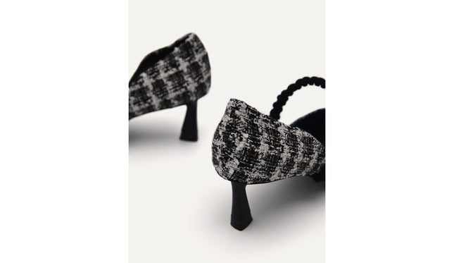 Leather Terrazo Heels
