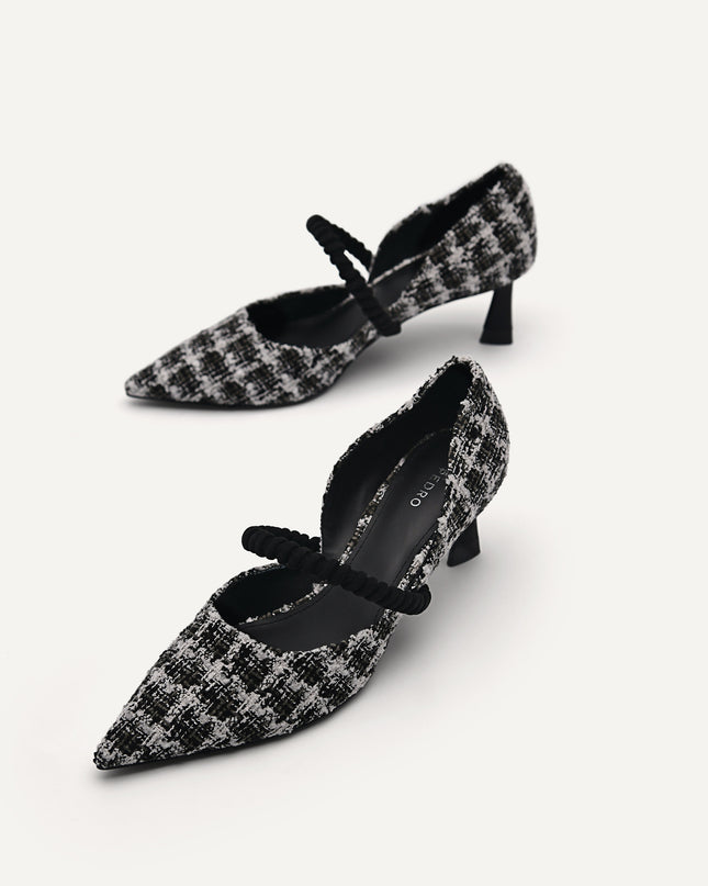 Leather Terrazo Heels
