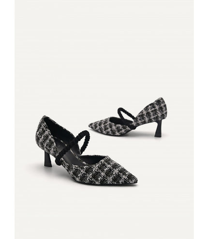 Leather Terrazo Heels
