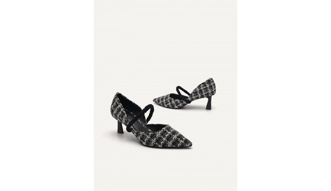 Leather Terrazo Heels