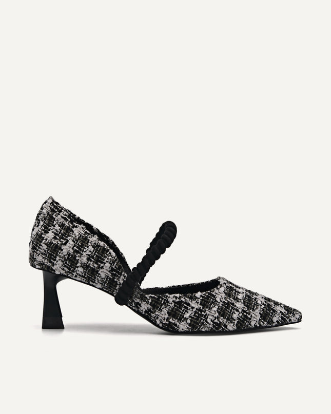 Leather Terrazo Heels