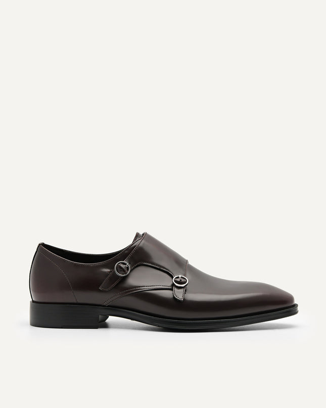 Holly Leather Double Monkstrap Shoes