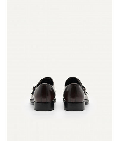 Holly Leather Double Monkstrap Shoes