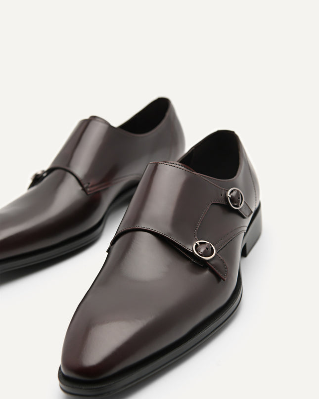 Holly Leather Double Monkstrap Shoes