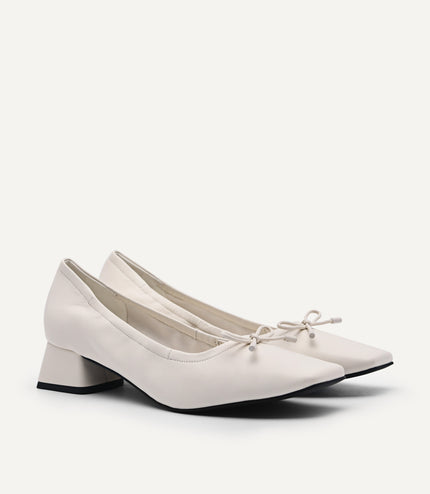 Izba Heels - Chalk
