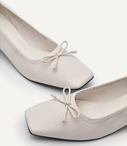 Izba Heels - Chalk