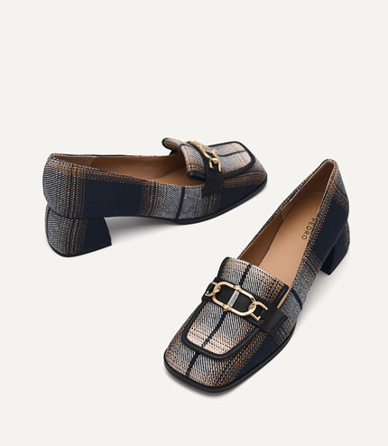 Jean Leather Heels