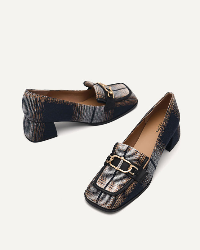 Jean Leather Heels