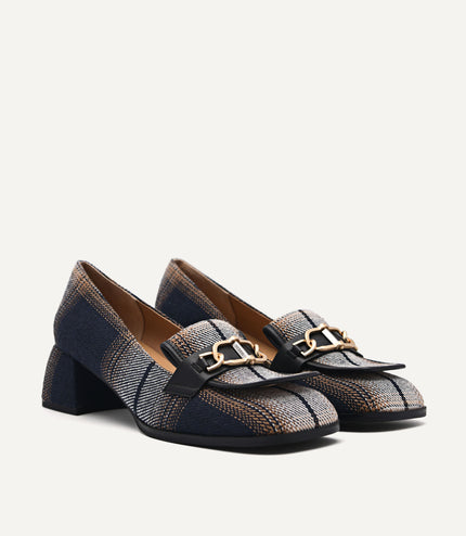 Jean Leather Heels