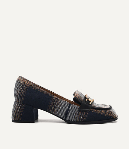 Jean Leather Heels