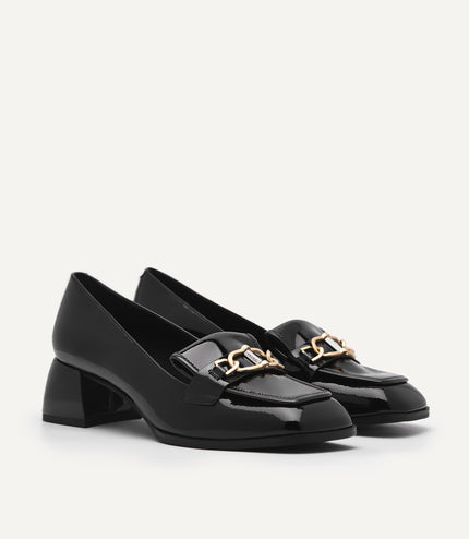 Jean Leather Heels