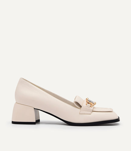 Jean Leather Heels