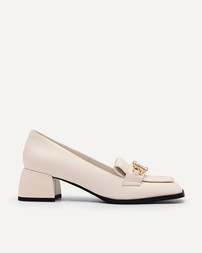 Jean Leather Heels