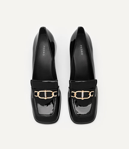 Jean Leather Heels