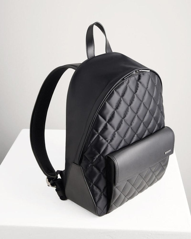 Quilted Nylon Backpack