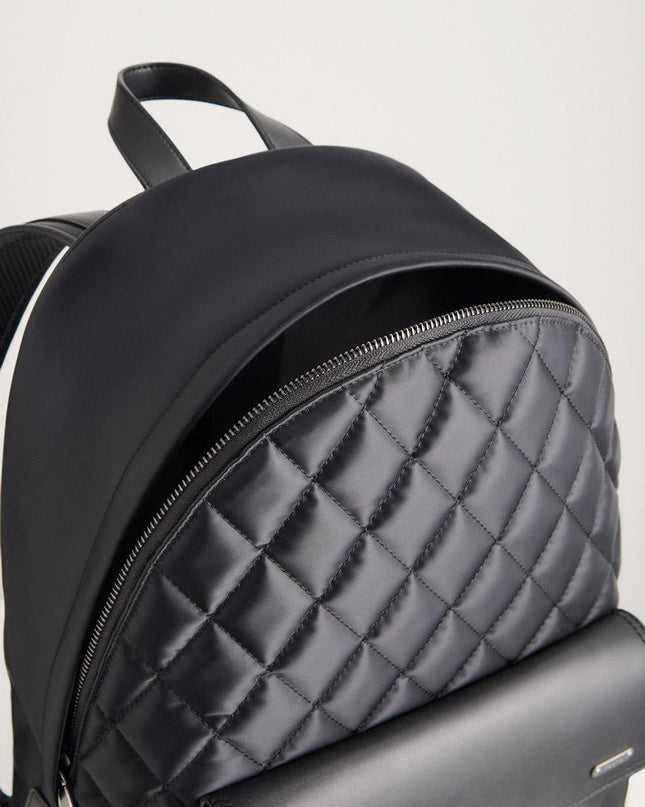Quilted Nylon Backpack