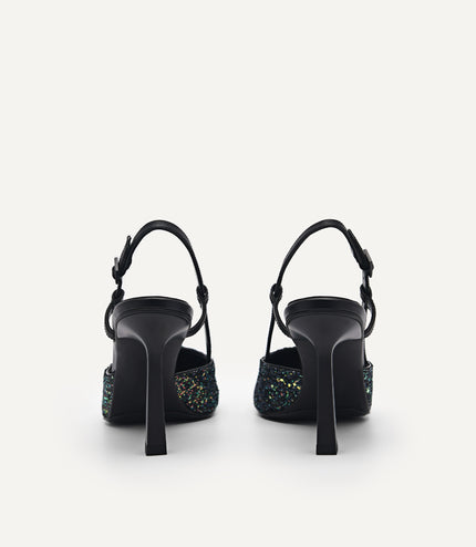 Lyra Leather Slingback Pumps
