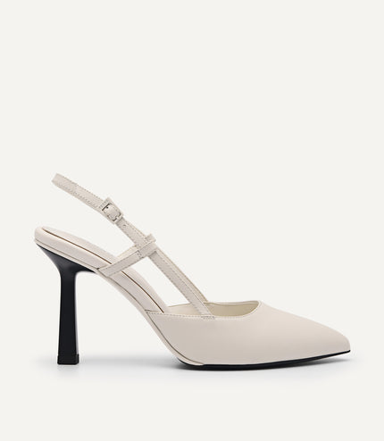 Lyra Leather Slingback Pumps